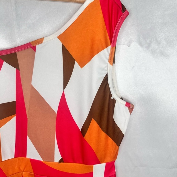 Stylish Multicolor Geometric One Shoulder Wide Leg Jumpsuit Size XXL - Picture 4 of 10